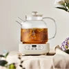 Glass Electric Herbal Tea Kettle Automatic Temperature-Control Flower