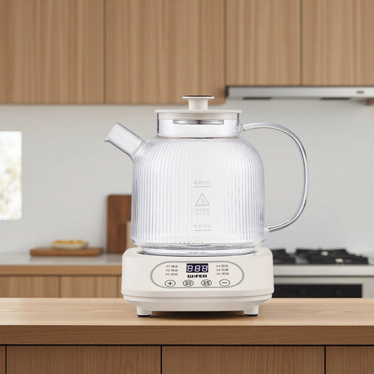 Glass Electric Herbal Tea Kettle Automatic Temperature-Control Flower