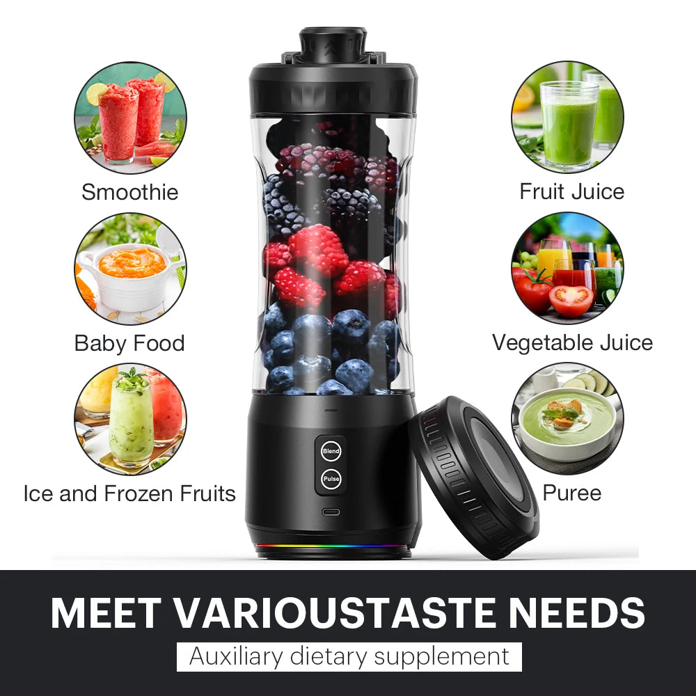Electric Juicing Cup Portable Wireless Fruit Blender Mini Multi F