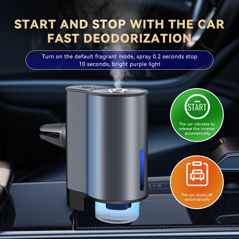 CAR Humidifier Essential Oil Diffuser Smart Car Air Aromatherapy Diffu